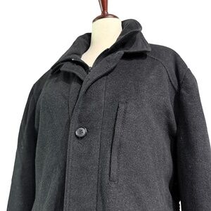 ☃️ Lauren Ralph Lauren Women’s XL Wool-Blend Coat – Classic Black – Chic & Cozy